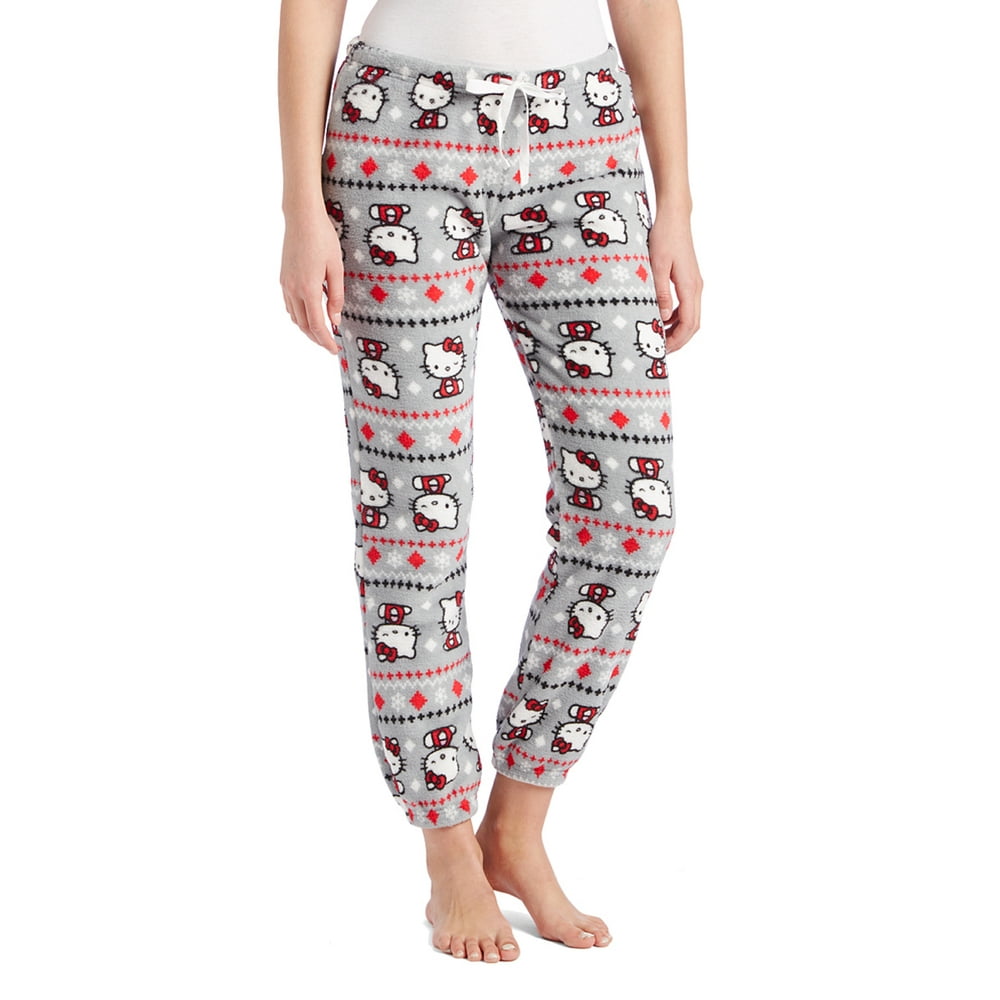  Hello  Kitty  Women s Hello  Kitty  Fleece Pajama Pants  