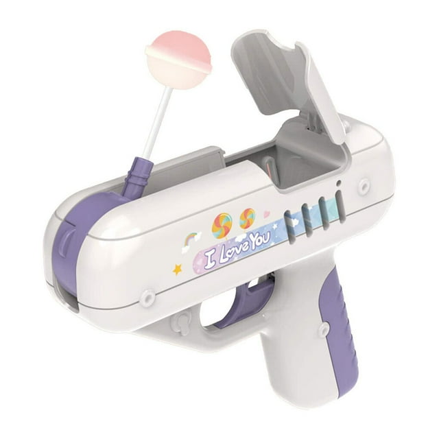 Bewildely Juguete de caramelo para niños, juguetes divertidos de azúcar con sonido, juego de bolsillo para niños y niñas, accesorios de Juguetes Púrpura