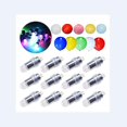 thumbnail image 2 of Juego de 24 mini luces LED que cambian de color, luces intermitentes sumergibles e impermeables para linternas de papel, globos, bodas florales, Halloween, fiestas navideñas, centros de decoración, 2 of 5