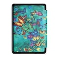 thumbnail image 7 of MonsDirect Case for 6" Kindle Paperwhite 5th/6th/7th Generation 2012-2016,Soft PU Leather Case with Auto Sleep/Wake & Hand Strap for 6 inch Kindle Paperwhite 5th/6th/7th Generation, Green Butterfly, 7 of 7