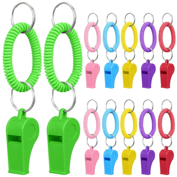 Raindrops  12 Pcs Plastic Disco Whistle Whistles for Kids Mouth Organ Police