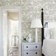 thumbnail image 2 of Chesapeake Spinney Grey Toile Prepasted High Performance Wallpaper, 20.5-in by 33-ft, 56.4 sq. ft., 2 of 3