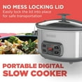 thumbnail image 2 of Black + Decker 7-qt Locking Lid Digital Slow Cooker, 2 of 7