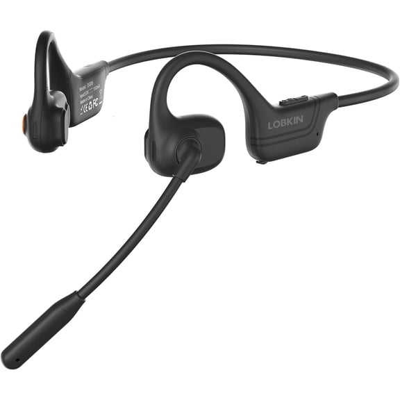 Open-Ear Wireless Headphones Bluetooth 5.3 | Noise Cancelling Mic & Multipoint Connect | Perfect for Office Calls, Driving & Daily Use(Black 1 PCS)