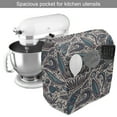 thumbnail image 2 of Surfboard Stand Mixer Cover, Having Fun at Exotic Waters Tropical Beach Elements Shells Hibiscus Flowers, Kitchen Appliance Organizer Bag Cover with Pockets, 5 Quarts, Tan Teal Mauve, by Ambesonne, 2 of 4
