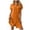 *2-Orange, variant on VBVC Women's Lapel Cotton Linen Shift Dress,Short Sleeves Mini Dress For Women,Ladies Button Down T-Shirt Dress,Orange,S-2XL