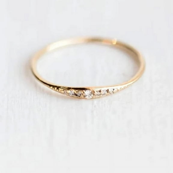 Moissanite Ring of Pepper in 14k Rose Gold Vermeil
