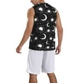 thumbnail image 5 of Rocae Crescent and Stars for Men's Basketball Jersey Lightweight and Breathable Athletic Tank Top,Quick-Drying Sports Jersey Large, 5 of 9