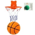 thumbnail image 1 of Silent Basketball Set And Net Bag 3 PCS/set Including 1 Silent Basketball 1 Basketball StAnd 1 Basketball Net Bag With No Noise During Basketball Dribbling Toys, 1 of 8