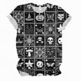 thumbnail image 4 of Godom Halloween Shirts for Women Funny Graphic Tee Shirts Pumpkin Short Sleeve Top, 4 of 4