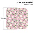 thumbnail image 2 of Kdxio Daisies Flowers Funny Coasters,4 Pcs Leather Coasters,Housewarming Gifts,Protect Furniture from Water Marks Scratch and Damage, 2 of 8