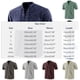 thumbnail image 2 of Camisas de Manga Corta de los Hombres de Color Sólido Casual de Pie Cuello de Bolsillo para el Verano, 2 of 4