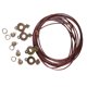 thumbnail image 1 of Joyería, de Fabricación de Colgantes, de Cordón, para Bricoje, 4 Piezas, Brazalete de de Pareja Gloria Kits de fabricación de joyas, 1 of 9