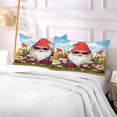 thumbnail image 5 of Cool Dwarf with Daisy Flower Plush Pillow Cases Standard Size Ultra Soft Warm Pillowcases with Zipper 20"x26", 5 of 9