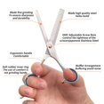 thumbnail image 4 of Juego de tijeras profesionales para cortar el cabello con tijeras de entresacar y kit de peluquería para barbería de 15 piezas., 4 of 5