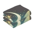 thumbnail image 3 of joogoo 2 PCs Hand Towels Sets A Butterfly and Moon Cotton Face Towel Bathroom Decorative, 3 of 7