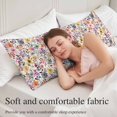 thumbnail image 5 of Spring Botanical Body Pillow Covers 20"x60", Watercolor Floral Flowers Country Vintage Soft Brushed Microfiber Breathable Throw Pillow Covers, Pillowcase with Zipper for Couch Sofa Bedroom, 5 of 9