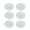 Transparent, variant on WIND LAND 6Pcs Round Reset Button Pedal Switches Push Power Pedal Light Footswitch