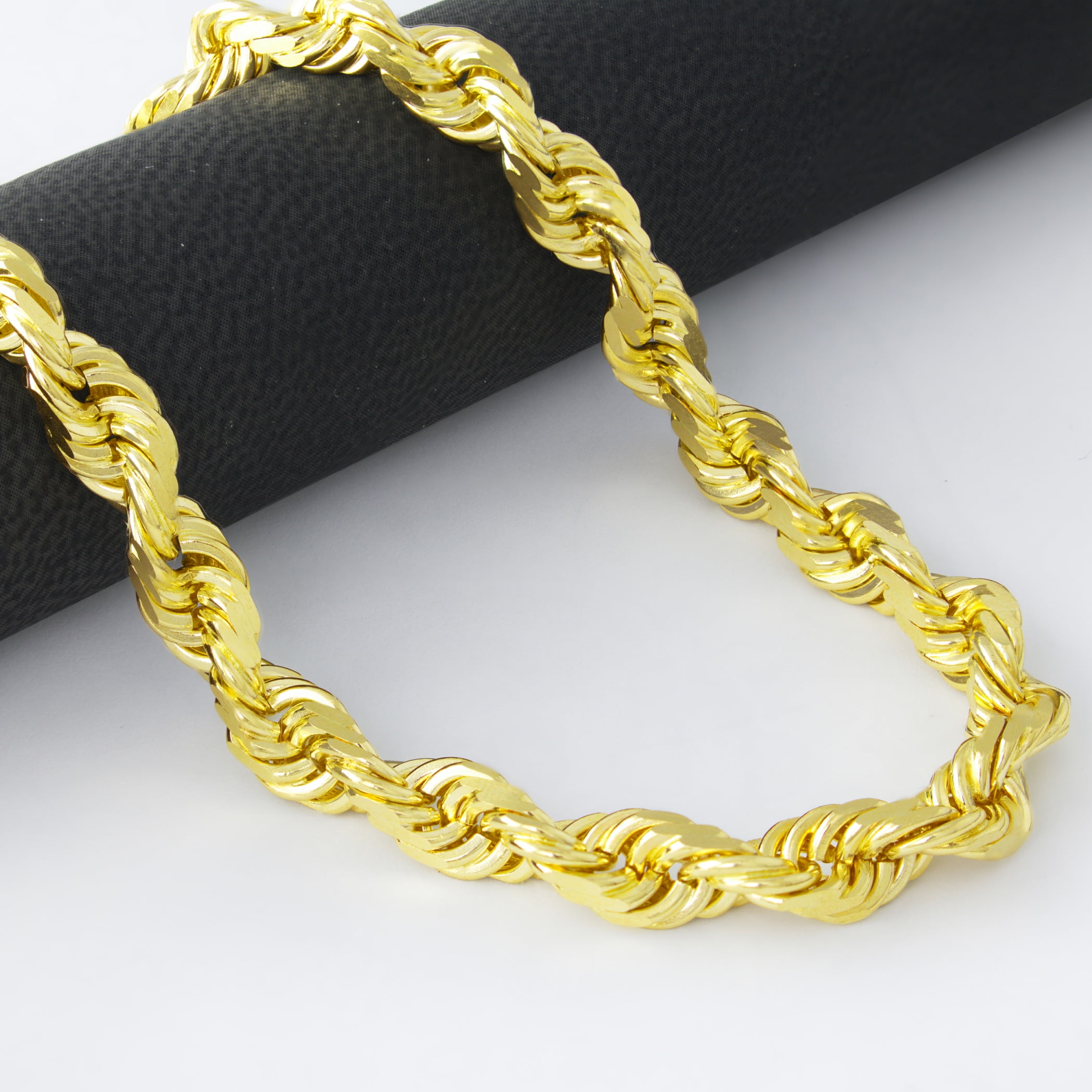 Nuragold 10k Yellow Gold 6mm Rope Chain 