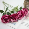 thumbnail image 4 of Injueey 10 unidades/juego de bodas de ensueño DIY con hermosas flores rosas de seda, para ramos y centros de , decoraciones que no dañan la Flores artificiales champán color, 4 of 6