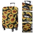 thumbnail image 5 of Black Green Leaf Sunflower Pattern Luggage Cover Fashion Suitcase Cover Baggage Covers Fit 25-28 Inch Luggage (Go Travel), 5 of 5