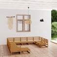 thumbnail image 1 of vidaXL 12 Piece Garden Lounge Set Solid Pinewood, 1 of 4