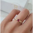 thumbnail image 2 of Natural Red Ruby Gemstone Ring 925 Sterling Silver Handmade Wedding Gift Ring, 2 of 4