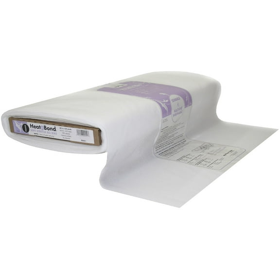 HeatnBond Fusible Tricot Soft Stretch All Bias 20" Fabric Interfacing, White, 25 yd Bolt