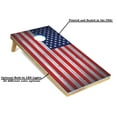 thumbnail image 2 of Tailgating Pros Regulation Cornhole Boards Flag Set - Includes 8 Bean Bags, Carrying Cases, and 4'x2' Corn Hole Toss Game - Optional LED Lights, 2 of 6