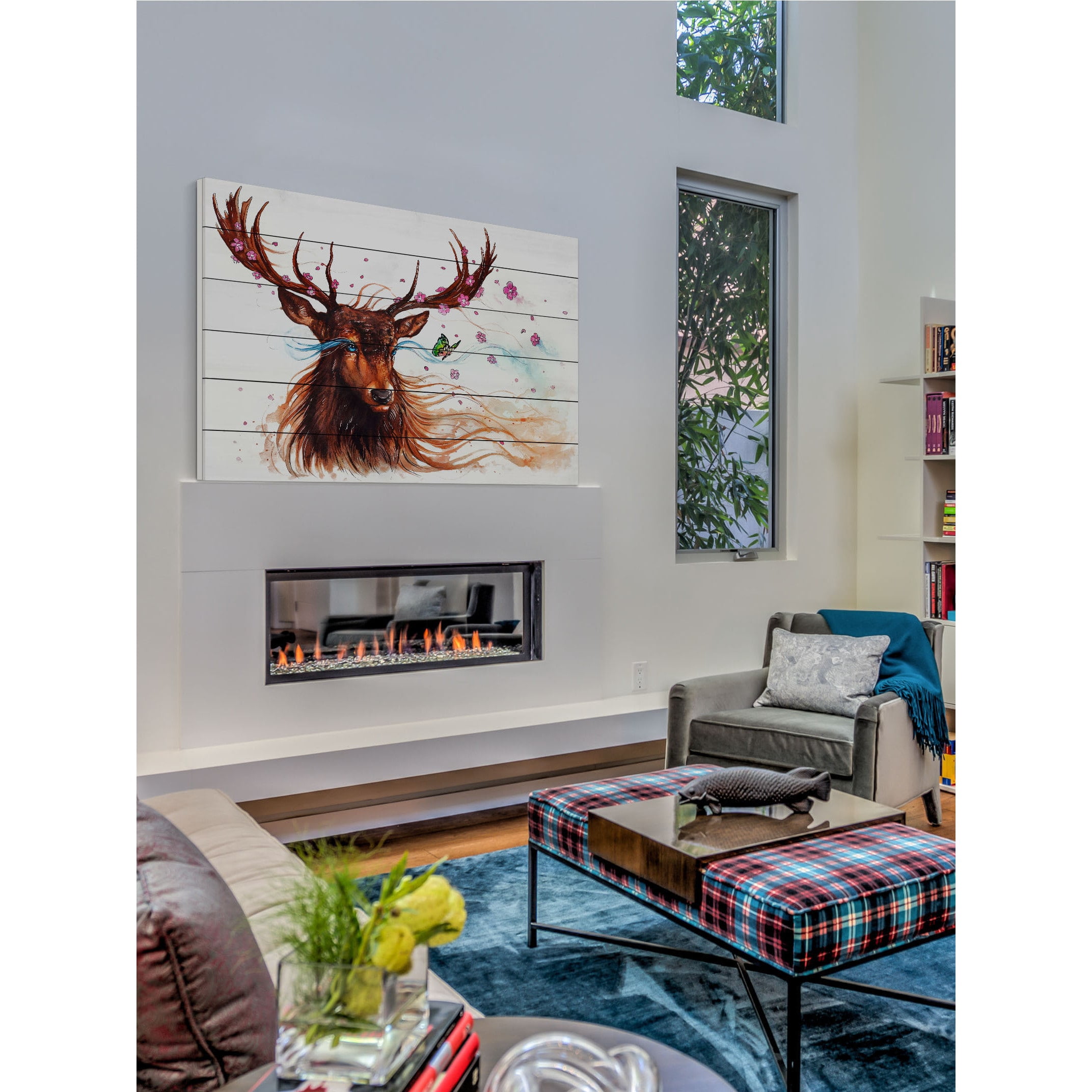 Marmont Hill "Spring" Painting Print on White Wood