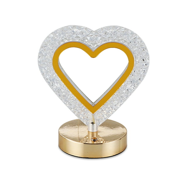 Crystal Table Lamp Bedside Lamp Rechargeable Eye Care Night Lamp Romantic Gift Ambient Lights