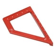 thumbnail image 3 of Regla para carpintería, escala métrica, aleación de aluminio, 45°, 90°, herramienta de medición para trazado trapezoidal, 3 of 12