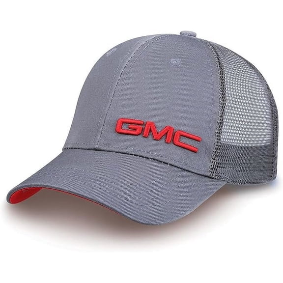 GMC Core Hat - Snapback Cap w/Embroidered 3-D Logo Gray