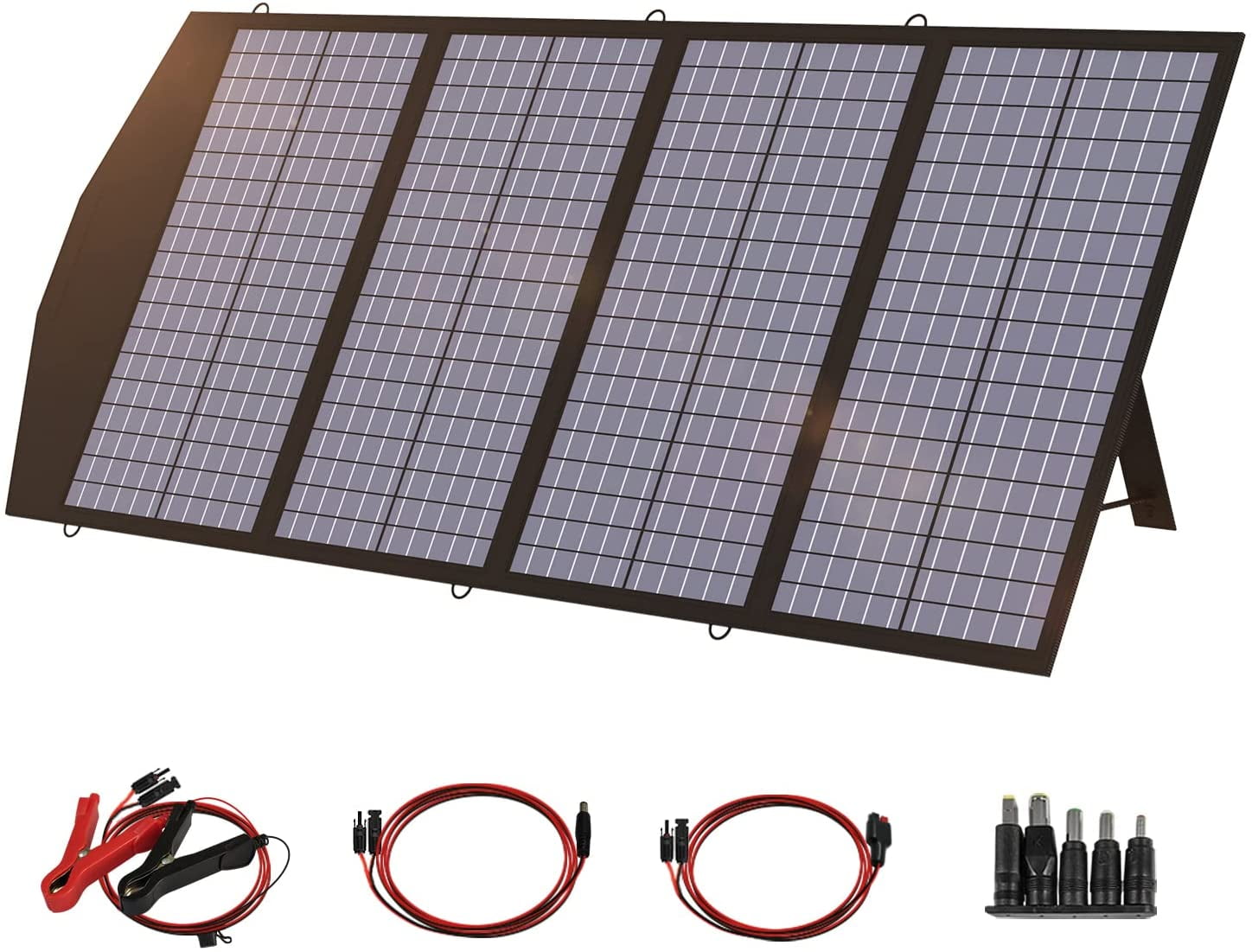 Power Station Power Station ALLPOWERS 120W Portable Solar Panel Charger for Laptops Cellphone DC for Most Solar Generator Foldable US Solar Cell Solar Charger with MC- 4 and USB Output 