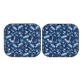 thumbnail image 3 of Uemuo Blue Bus Printed 2 PCS Car Windshield Sun Shade, Auto Sun Heat and UV Rays Blocker, Foldable Automotive Front Window Sunshade Protector, 3 of 7