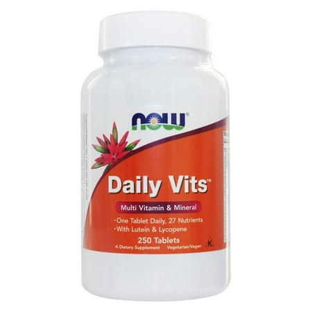 NOW Foods - Daily Vits Multi Vitamin & Mineral with Lutein & Lycopene - 250 Tablets