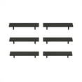thumbnail image 4 of Furinno Rossi 18-Inch Wall Mounted Floating Display Shelves, Espresso, Set of 6, 4 of 5