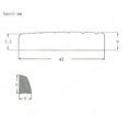 thumbnail image 2 of 6 String Slotted Brass Plated Guitar Nut 42MM 43MM For Strat TL Electric Guitars, 2 of 7