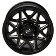 thumbnail image 3 of 4/110 Tusk Tintic Wheel 14x7 5.0 + 2.0 Milled/Black for Honda Rancher 420 2X4 Es 2007-2016,2020-2023, 3 of 7