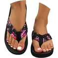 thumbnail image 3 of RotHome Women’s Flip Flops with Arch Support Yoga Mat Comfort Lightweight Slip On Beach Walking Sandals for Indoor Outdoor Summer Flip Flops for Women, 3 of 9