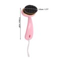 thumbnail image 4 of Ofertas Únicas Cepillo de Limpieza de Nylon ABS Suave con Puntos y Mango Curvado 4.65"x2.09" Rosa Negro, 4 of 4