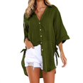thumbnail image 1 of Ropa Vintage Y2k para mujer, camisetas para mujer, camisas para mujer, moda informal, elegante, suelta, cómoda, ropa de calle sólida, 1 of 4