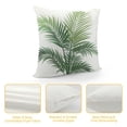 thumbnail image 4 of Acheng Palm Leaves with Lush Branches and Leaves Tropical Jungle Palm Leaves Plush Pillowcase 1 Piece White, 4 of 5