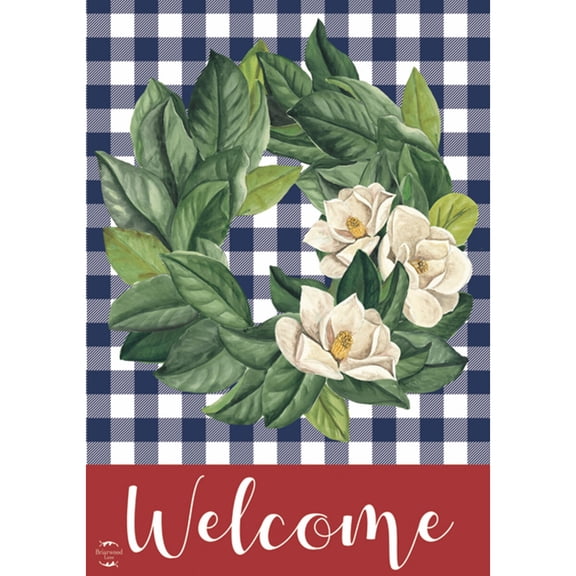 Briarwood Lane Everyday Garden Flag 12x18 For Outdoor American Magnolia Wreath Patriotic Burlap Garden Flag Flags For Outside