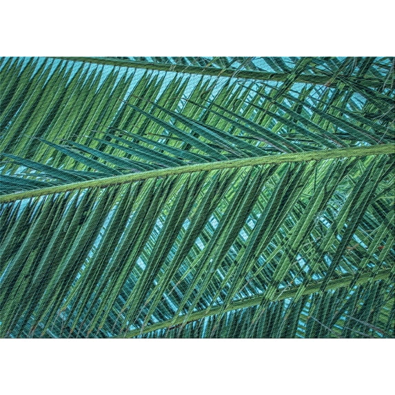 Ahgly Company Machine Washable Indoor Rectangle Transitional Mint Green Area Rugs, 8' x 12'