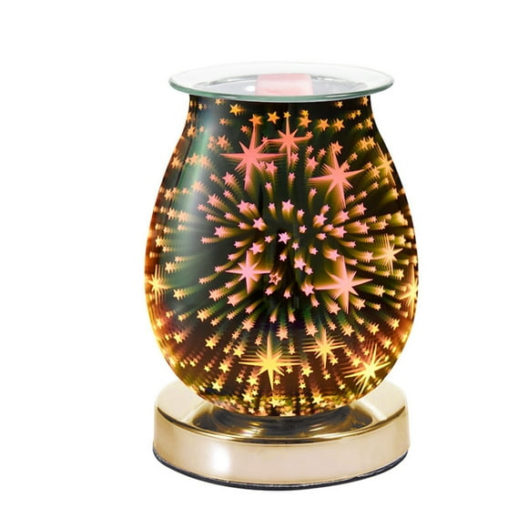 3D Glass Electric Wax Melt Warmer Wax Burner Melter Warmer for Home Office
