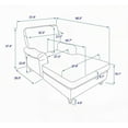 thumbnail image 2 of Modern Mid-Century Indoor Oversized Chaise Lounger with Solid Wood Legs (37.4"W x 66.5 "Dx 37.4"H), 2 of 23