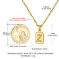 thumbnail image 2 of 14K Gold Plated Necklace for Women Square Cubic Zirconia Initial Z Necklaces for Her Valentine's Day Christmas Birthdady Gift, 2 of 5