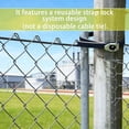 thumbnail image 3 of 4pcs 20 Inch Heavy Duty Reusable Ratcheting Cable Ties with Stainless Steel Buckle, Adjustable Locking Straps, 3 of 7