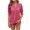 Hot Pink, variant on JIUKE Blouses for Women Dressy Casual Eyelet Short Sleeve Shirts V Neck Cute Loose Fitted Summer Top